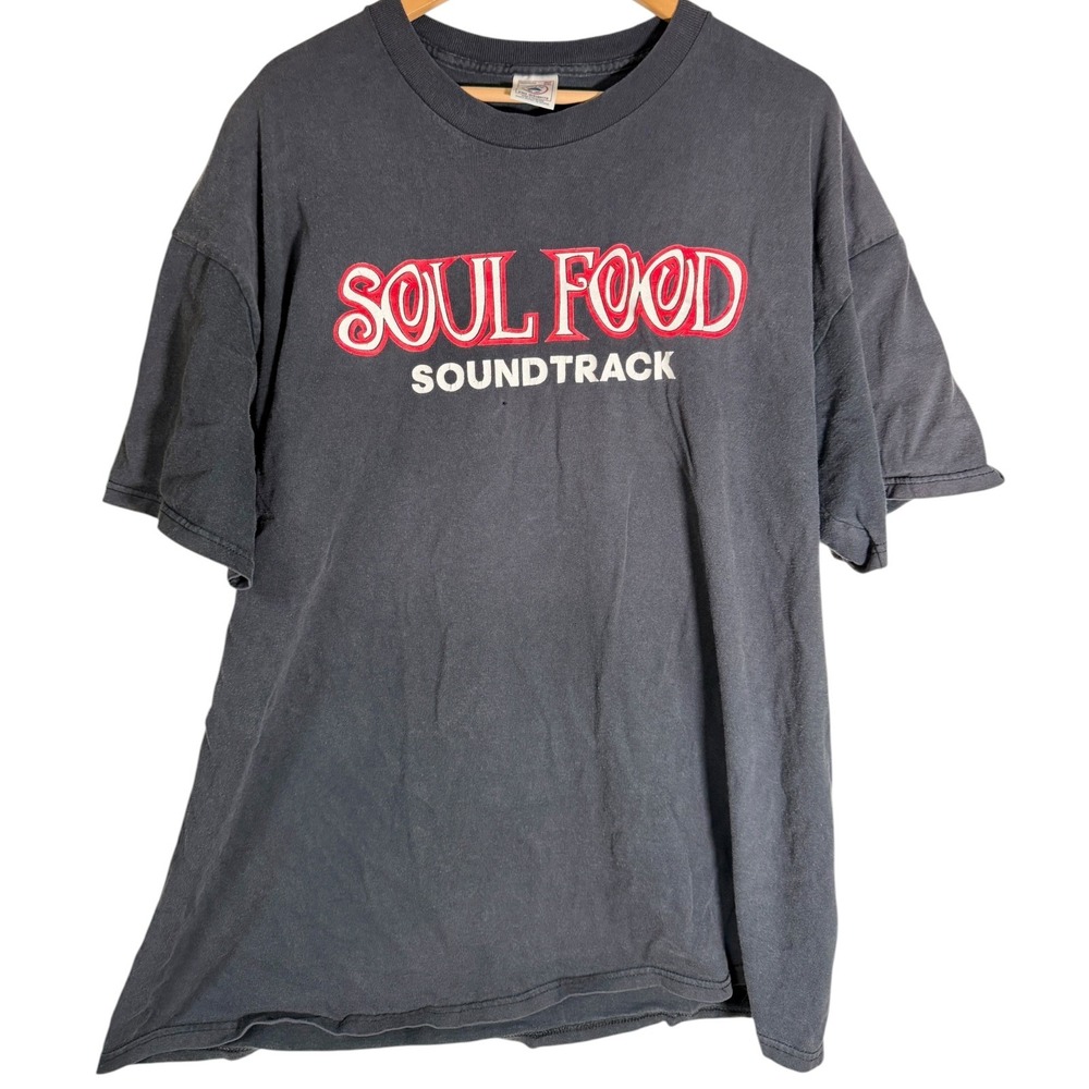 Vintage Delta Men's 1997 Soul Food Movie Soundtrack LaFace T shirt Black XXL